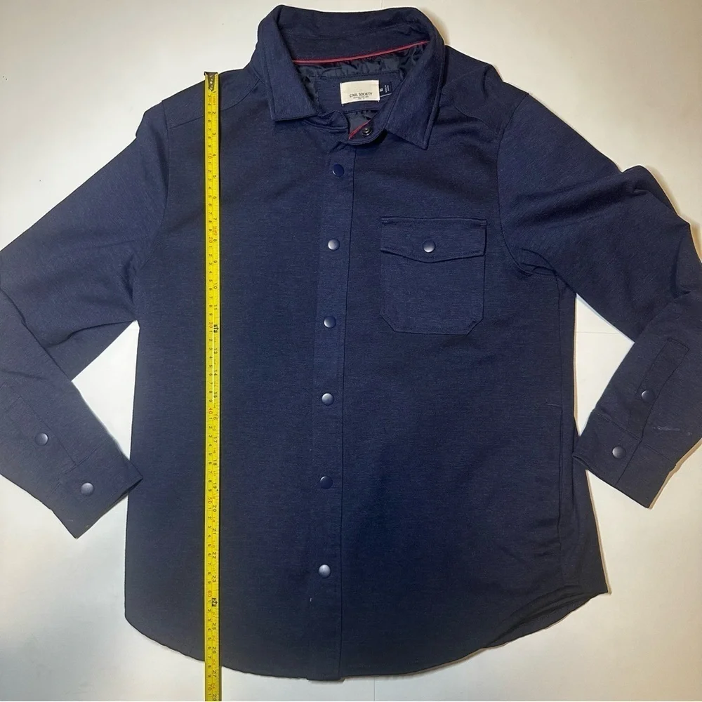 Civil Society Men Button Up Collared Jacket Size Medium - Picture 3 of 4